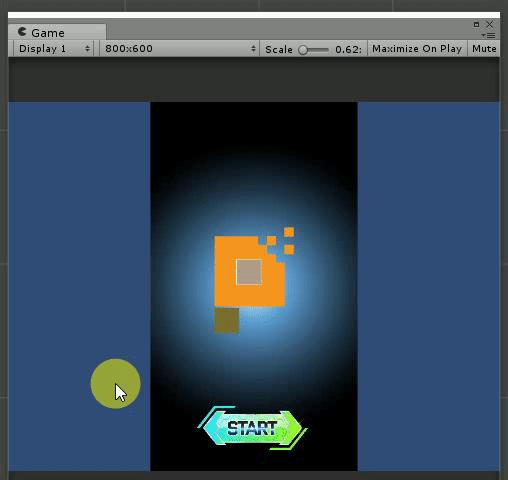 Unity: Start Screen with Glowing Animated Button